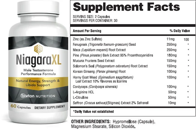 NiagaraXL Ingredients